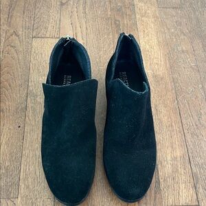 Kenneth Cole Black Suede Ankle Booties